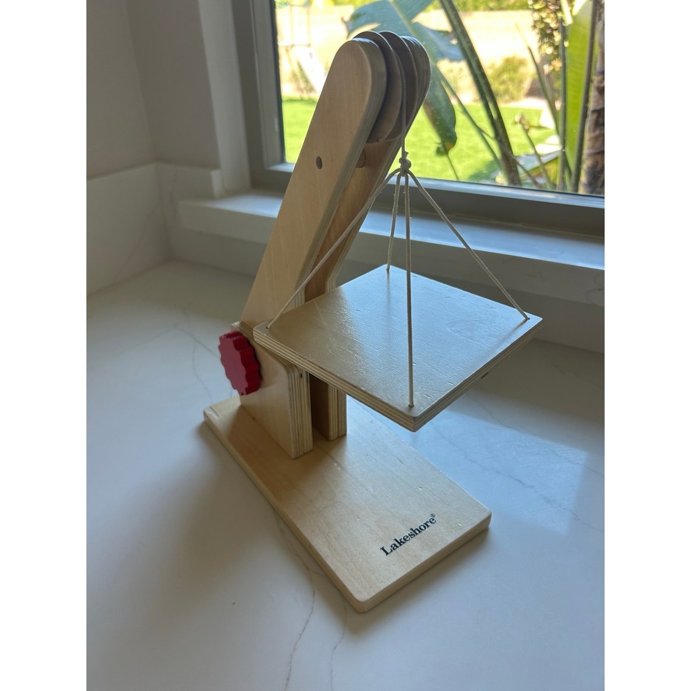 Lakeshore Wooden Crane Block Play Excellent Condition